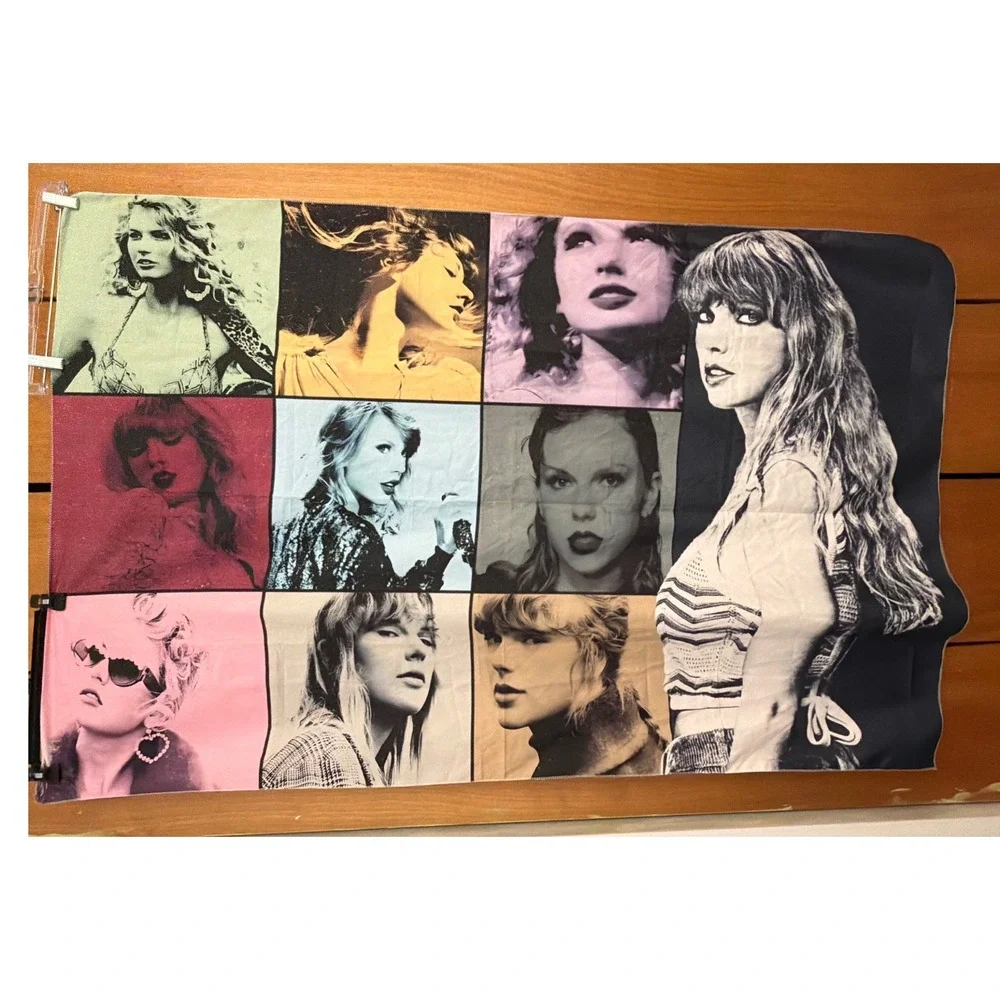 Taylor Swift Eras Tour Wall Hanging Tapestry Pop Art Fabric Poster 38x59